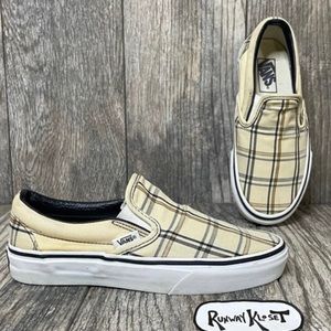 VANS Original Checker Plaid Slip On Sneakers Unisex